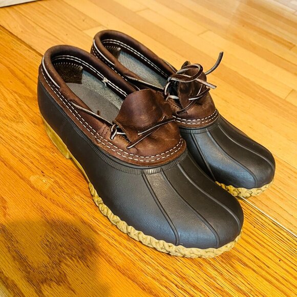 Vintage LL Bean Men's Bean Boots, Rubber Mocs Size 8 - Picture 11 of 13